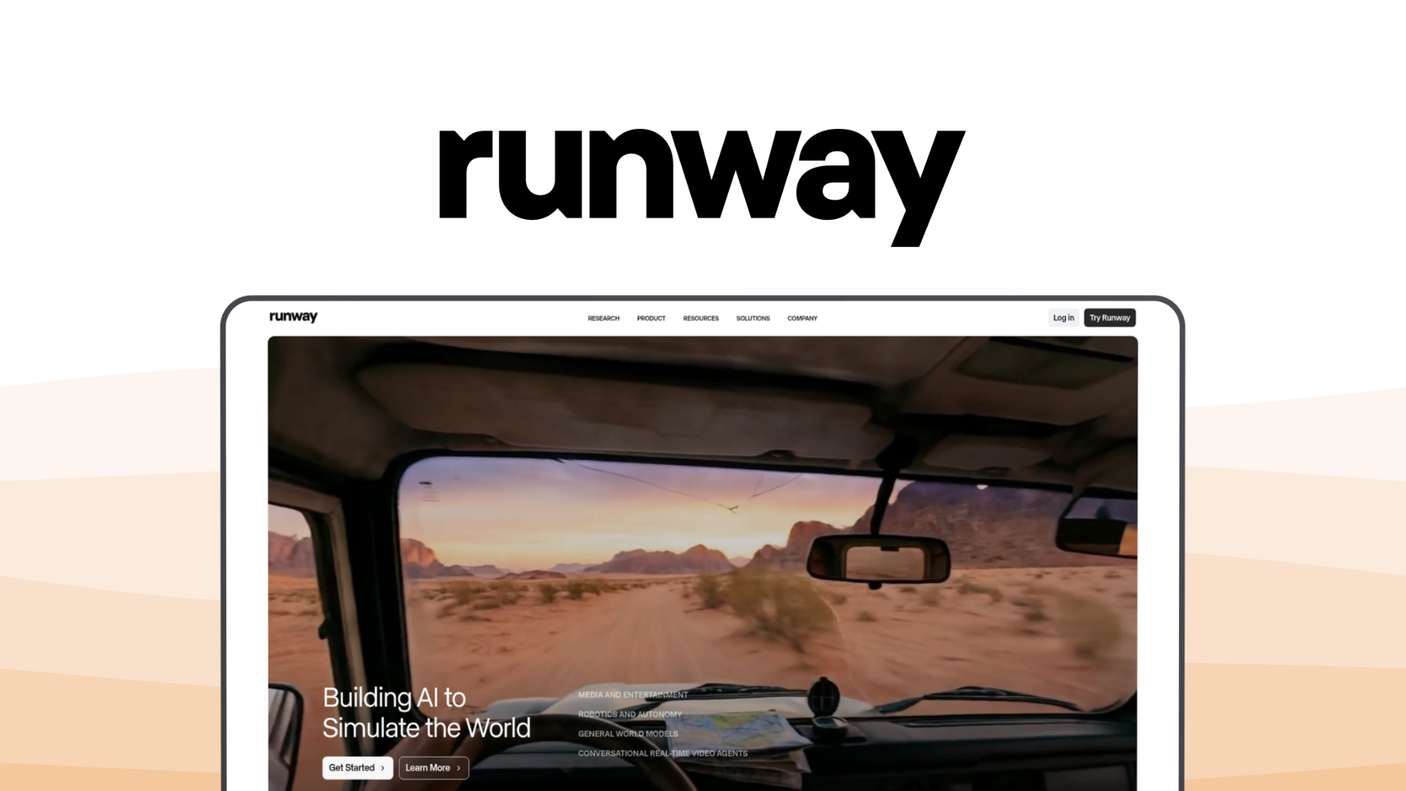 Runway a video generator tool, featuring director mode, motion brush, character consistency, temporal control, gen-3 alpha.