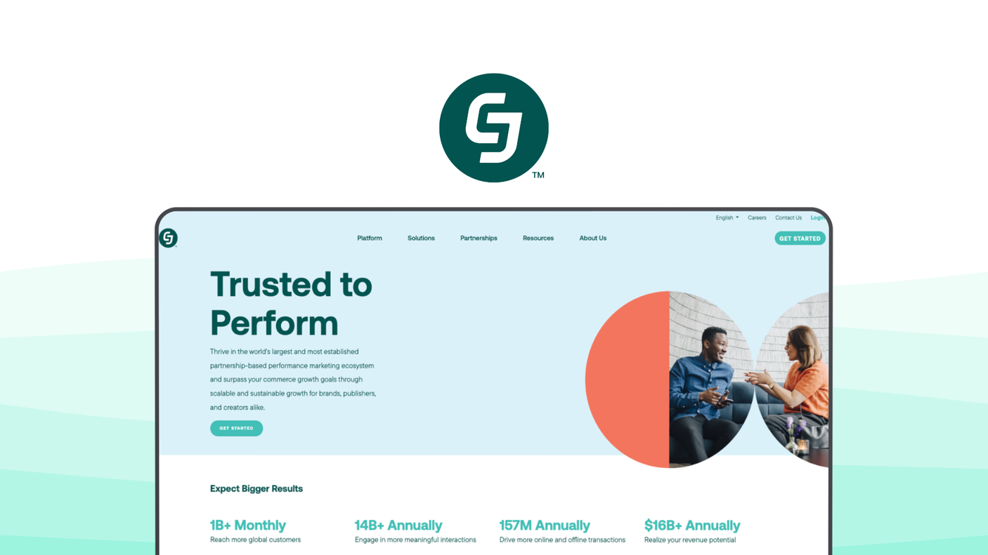 CJ Affiliate an affiliate platform tool, featuring premium brands, advanced analytics, global network.