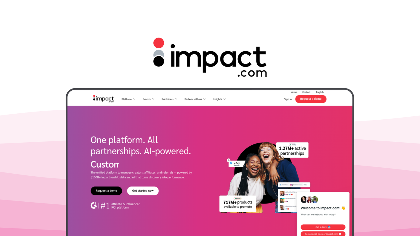 Impact an affiliate platform tool, featuring advanced attribution, automation tools, fraud prevention.