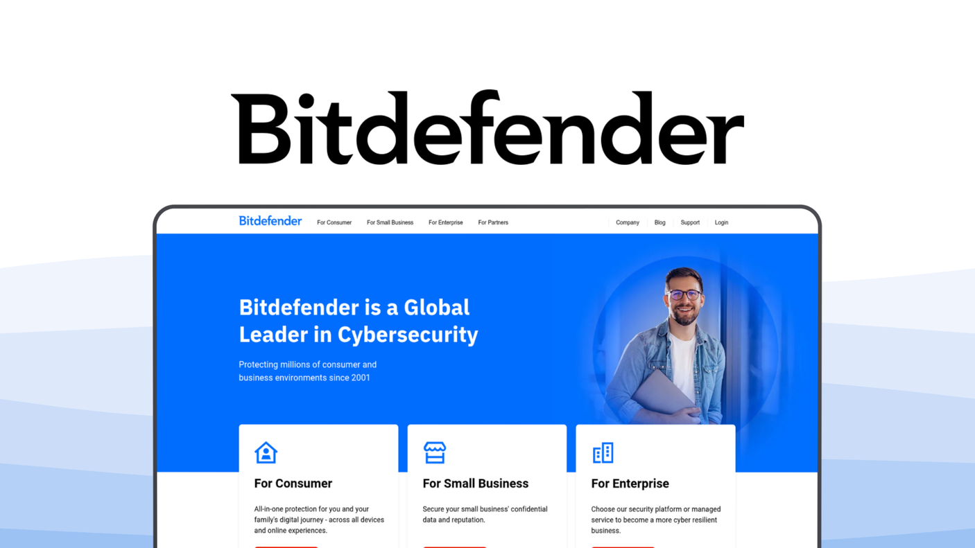 Bitdefender an antivirus tool, featuring real time protection, ransomware protection, phishing defense, low resource usage, vpn access.