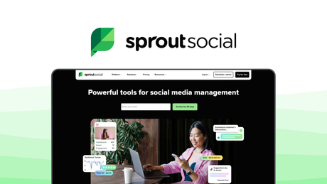 Sprout Social a social media management tool, featuring smart unified inbox, social listening, publishing scheduler, analytics & reporting, employee advocacy.