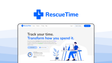 RescueTime a time tracking tool, featuring auto focus tracking, distraction blocker, focus sessions, productivity score, smart goals.