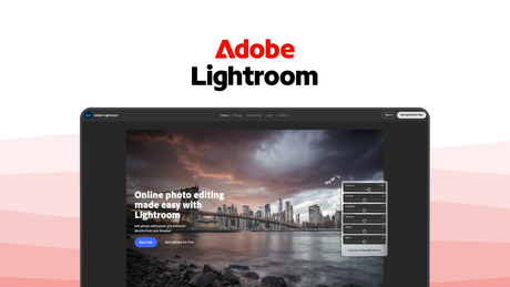 Adobe Lightroom a photo editor tool, featuring ai masking, cloud sync, color grading, presets, non-destructive editing.