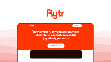 Rytr a copy writing tool, featuring custom use cases, tone match, plagiarism checker, language support, image generation.