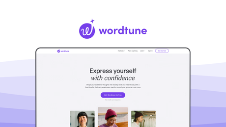 Wordtune a copy writing tool, featuring rewrite, summarizer, spices, ai answers, tone changer.