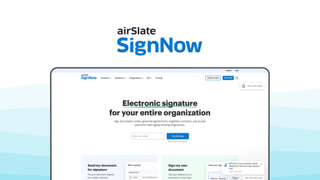 SignNow an e signature tool, featuring legally binding, unlimited templates, team collaboration, mobile app, payment collection.