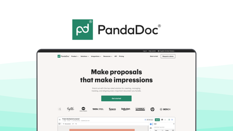 PandaDoc an e signature tool, featuring document editor, real-time tracking, crm integrations, contract management, payment processing.