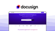 DocuSign an e signature tool, featuring global compliance, extensive integrations, identity verification, mobile signing, reusable templates.