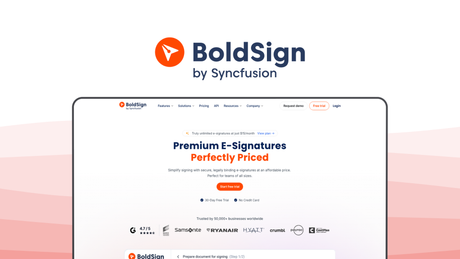 BoldSign an e signature tool, featuring custom branding, api access, bulk sending, audit trails, team management.