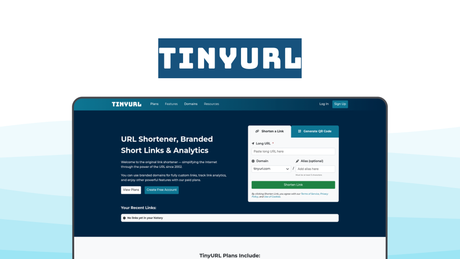 TinyURL an url shortener tool, featuring unlimited clicks, no expiration, custom aliases, bulk creation, link history.
