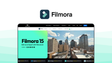Filmora a video editor tool, featuring ai portrait, instant mode, auto reframe, ai smart cutout, screen recorder.