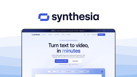Synthesia a video generator tool, featuring ai avatars, voice cloning, multi-language, gesture control, screen recorder.