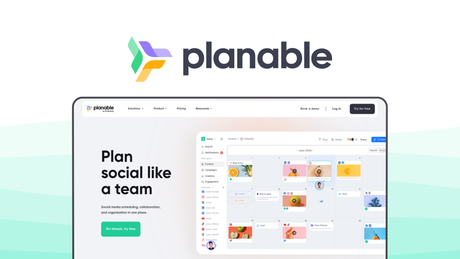 Planable a social media management tool, featuring content collaboration, approval workflows, visual content calendar, grid view planner, multi-channel publishing.