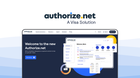 Authorize.Net a payment gateway tool, featuring advanced fraud detection, recurring billing, digital invoicing, simple checkout, broad compatibility.