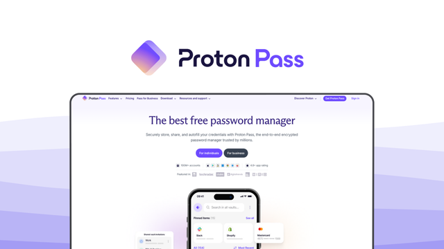 Proton Pass a password manager tool, featuring email aliases, end-to-end encryption, open source, tracker blocker, proton ecosystem.