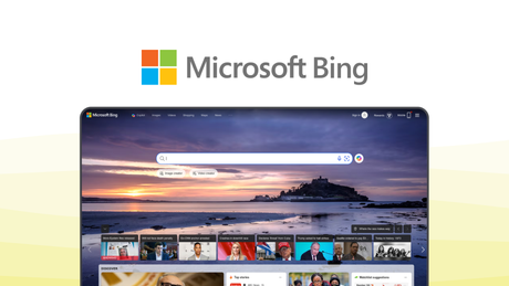 Microsoft Bing a search engine tool, featuring copilot ai, image creator, microsoft rewards, visual search, video summaries.
