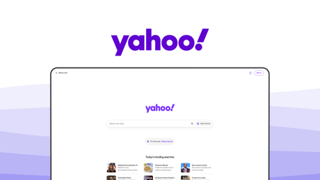 Yahoo Search a search engine tool, featuring yahoo scout, finance hub, shopping tools, news aggregation, email search.