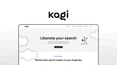 Kagi a search engine tool, featuring ad-free model, custom ranking, zero tracking, search lenses, fast speed.