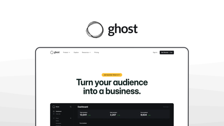 Ghost an email newsletter tool, featuring newsletter publishing, paid subscriptions, open-source cms, customizable themes, member management.