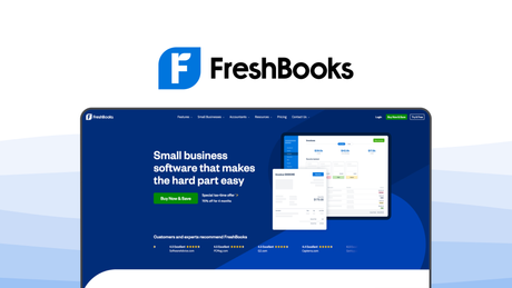 FreshBooks an accounting tool, featuring invoice creation, time tracking, expense management, online payments, client portal.