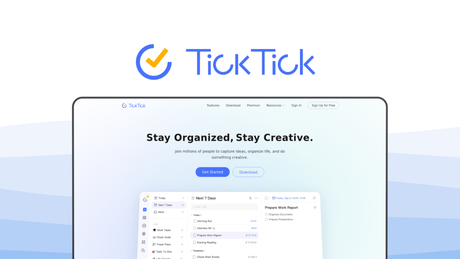 TickTick a task management tool, featuring pomodoro timer, habit tracking, recurring tasks, smart lists, calendar view, voice input, eisenhower matrix.