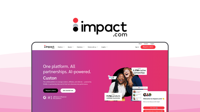 Impact an affiliate platform tool, featuring advanced attribution, automation tools, fraud prevention.