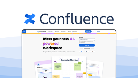 Confluence a knowledge base tool, featuring collaborative editing, ai search, advanced permissions, unlimited pages, automation rules.