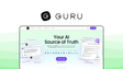 Guru a knowledge base tool, featuring ai context search, knowledge cards, verification workflows, slack integration, browser extension.