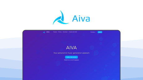 AIVA a music generator tool, featuring cinematic composition, midi export, style variety, track customization, ownership rights.
