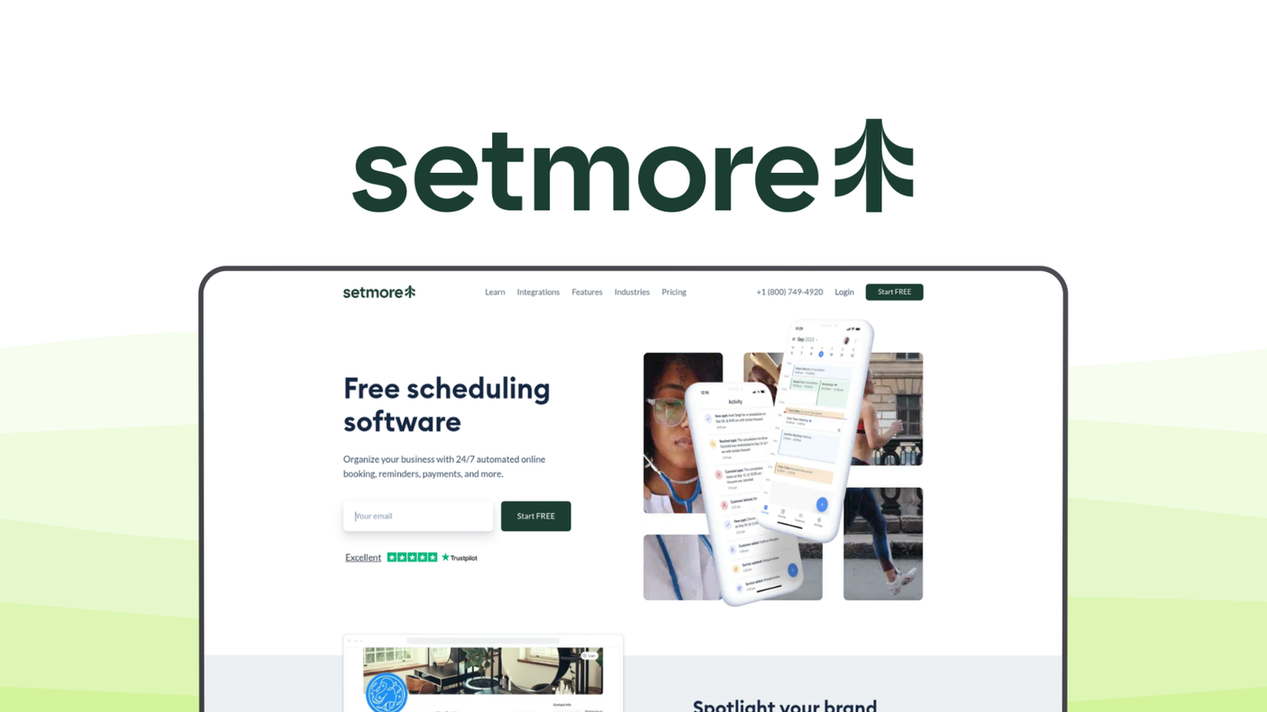 Setmore a scheduling tool, featuring booking page, calendar sync, payment integration, team scheduling, mobile app.