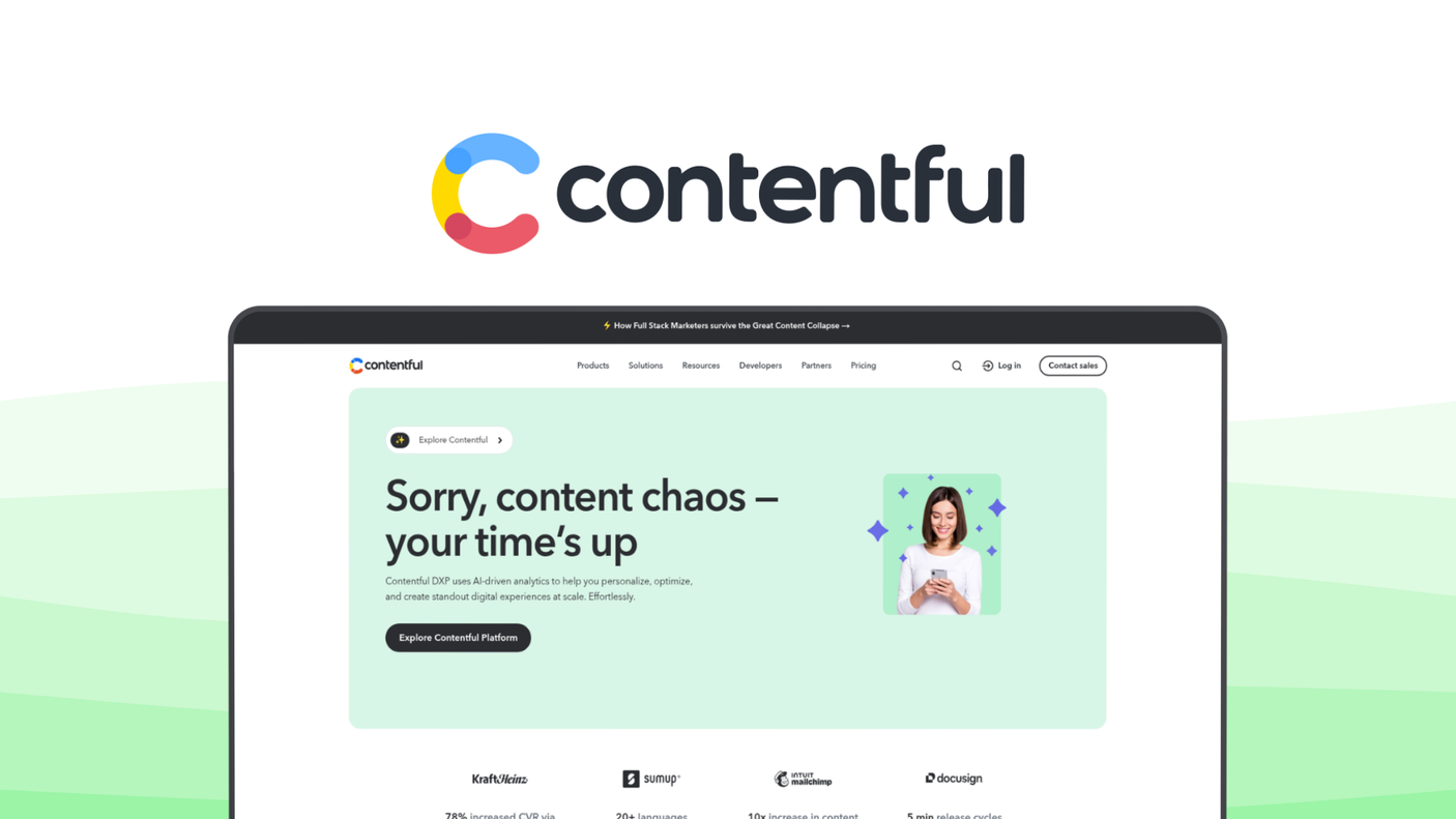 Contentful a cms tool, featuring headless delivery, content modeling, api first.