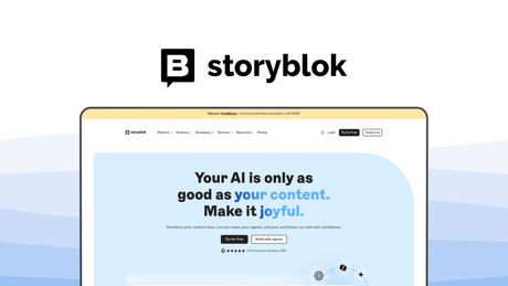 Storyblok a cms tool, featuring visual editor, component library, headless api.