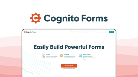 Cognito Forms a form builder tool, featuring unlimited forms, conditional logic, payment forms, calculations, data encryption.
