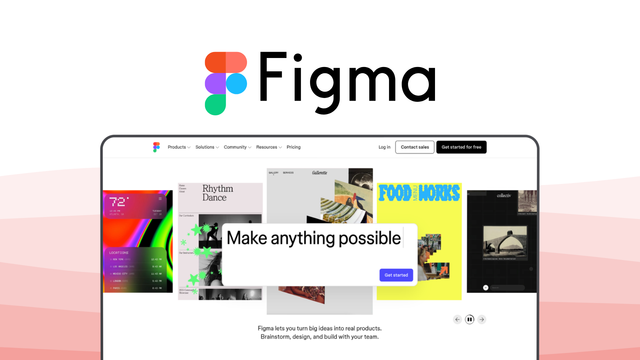 Figma an ui ux tool, featuring real-time collaboration, interactive prototyping, component libraries, ai generation, dev handoff.