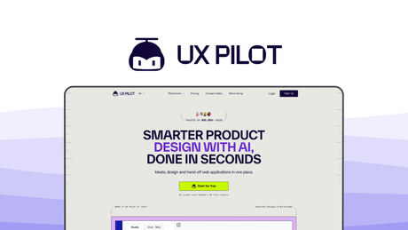 UXPilot an ui ux tool, featuring ai ux research, predictive heatmaps, automated audits, question generation, figma plugin.