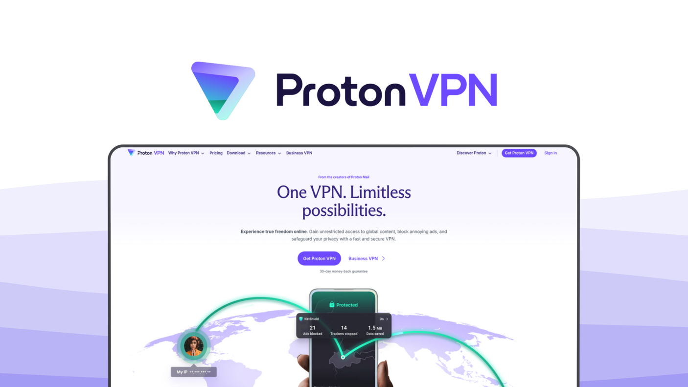 Proton VPN a vpn tool, featuring no logs policy, open source, swiss privacy, ad blocker, stealth protocol.