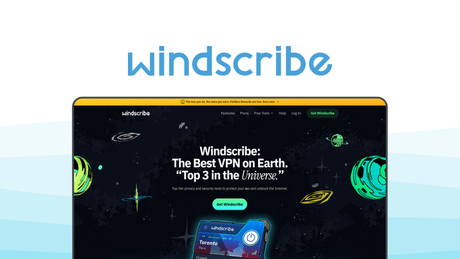 Windscribe a vpn tool, featuring free plan, ad blocker, flexible pricing, firewall mode, good speeds.