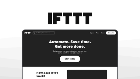 IFTTT an automation tool, featuring simple automations, applets, iot support, mobile triggers, smart home.