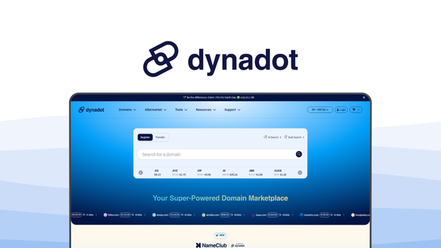 Dynadot a domain registrar tool, featuring free whois privacy, api access, bulk management tools, transparent pricing, domain marketplace.
