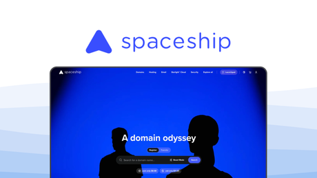 Spaceship a domain registrar tool, featuring low renewal rates, modern user interface, free whois privacy, ai assisted tools, easy management.