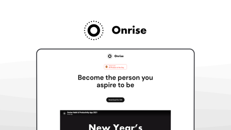 Onrise a habit tracker tool, featuring habit tracking, pomodoro timer, daily journal, custom reminders, widget support.