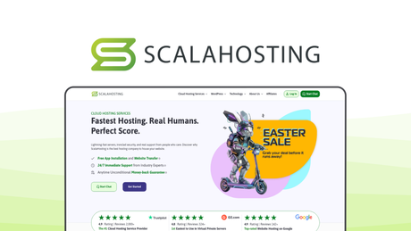 ScalaHosting a web hosting tool, featuring spanel control panel, managed cloud vps, real-time security, free migrations.