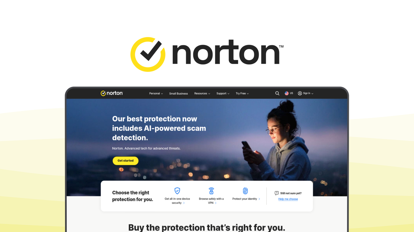 Norton 360 an antivirus tool, featuring real time protection, unlimited vpn, cloud backup, parental controls, identity protection.