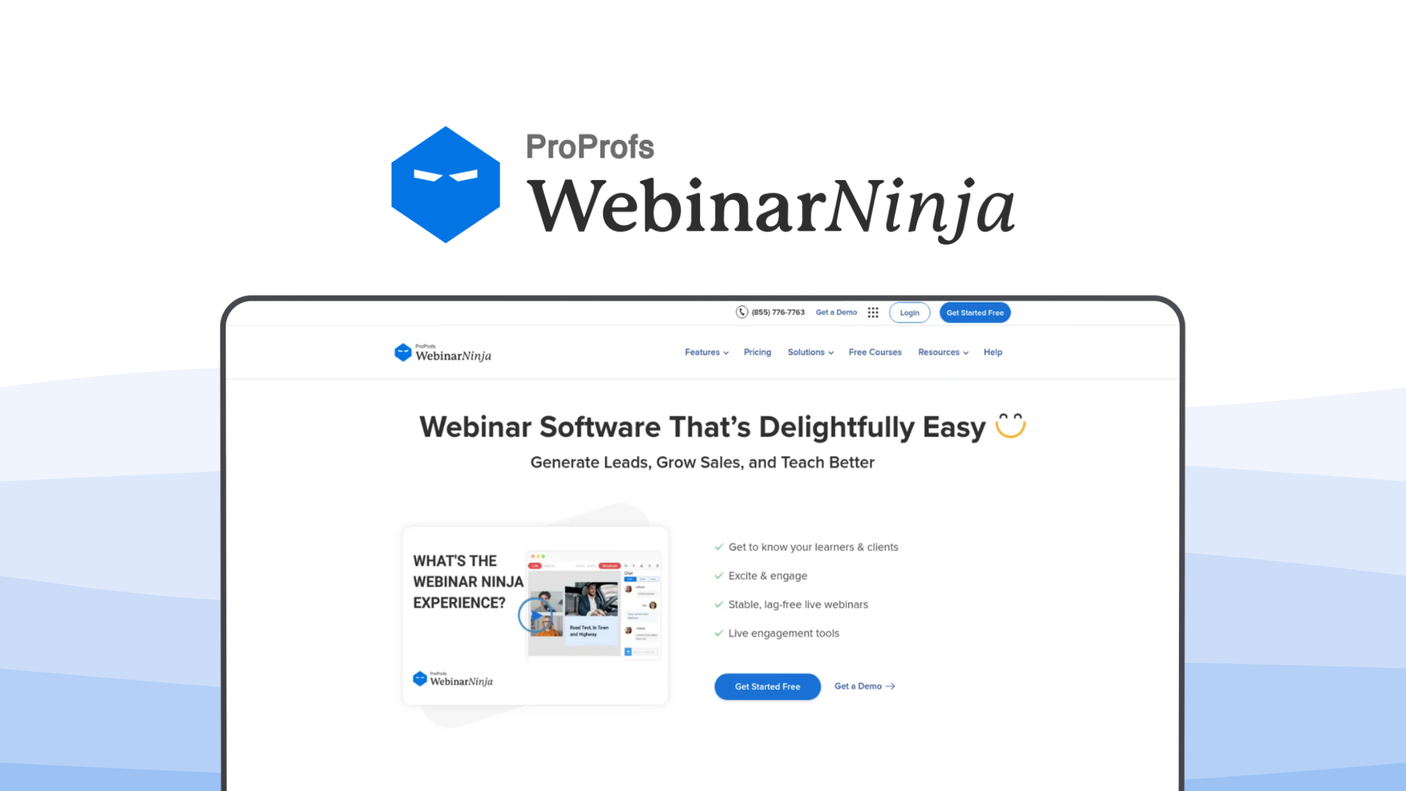 WebinarNinja a webinar tool, featuring evergreen webinars, marketing automation, lead generation, custom pages, automated followups.