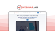 WebinarJam a webinar tool, featuring live streaming, sales offers, replay automation, presenter tools, engagement chats.