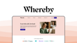 Whereby a video conference tool, featuring browser meetings, custom branding, guest access, no downloads, simple rooms.