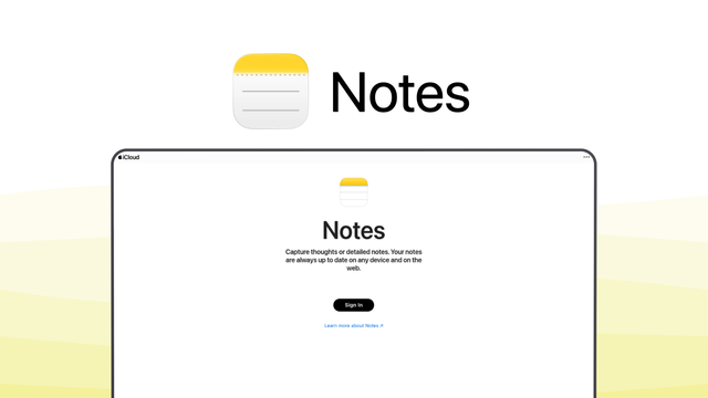 Apple Notes a note taking tool, featuring icloud sync, handwriting drawing, document scanning, apple intelligence, smart folders.