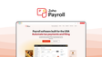 Zoho Payroll a payroll tool, featuring zoho ecosystem integration, automated salary calculation, tax compliance, employee self service, leave management.