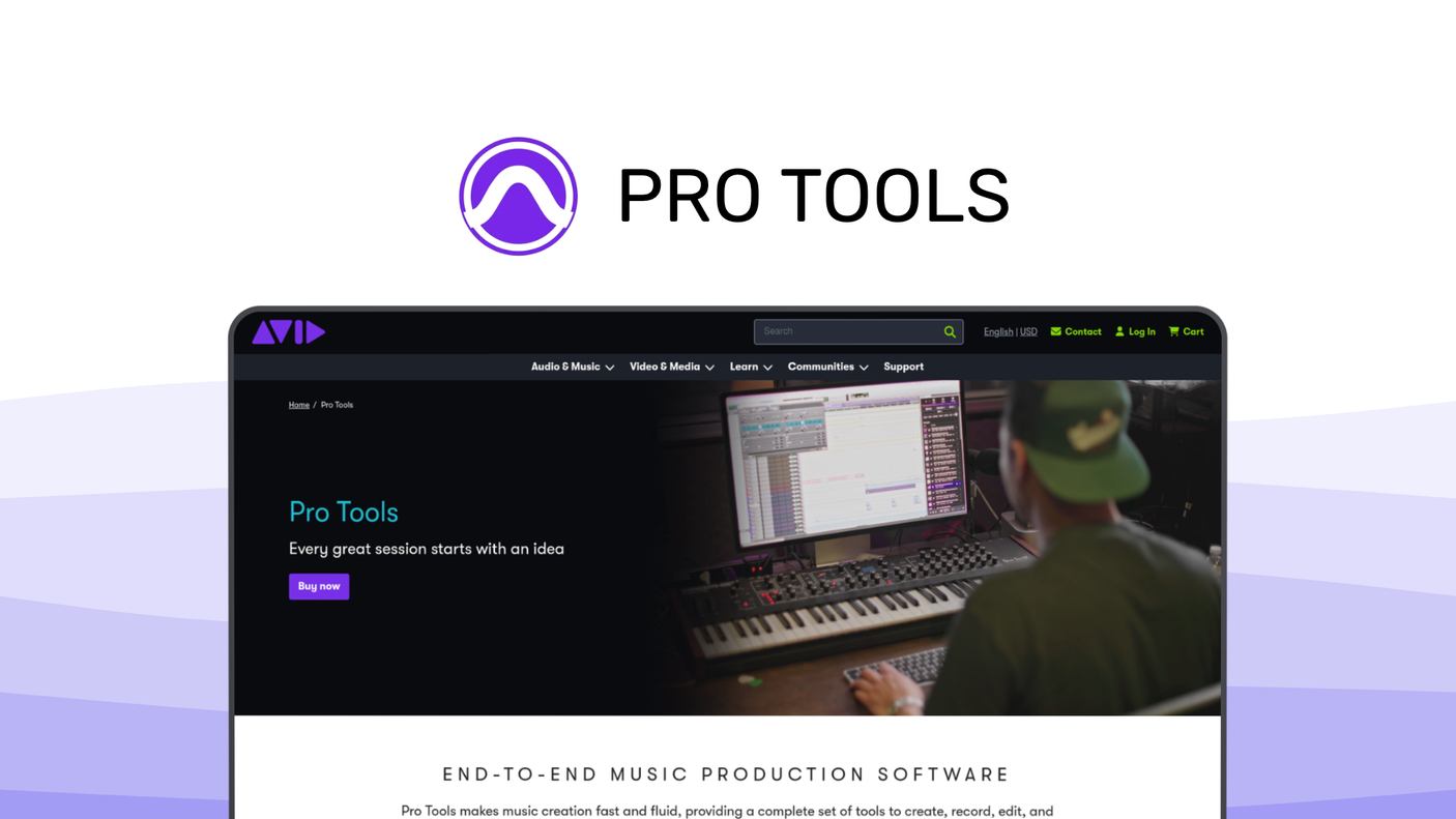Pro Tools an audio editor tool, featuring immersive mixing, industry standard, plugin ecosystem, track pinning.