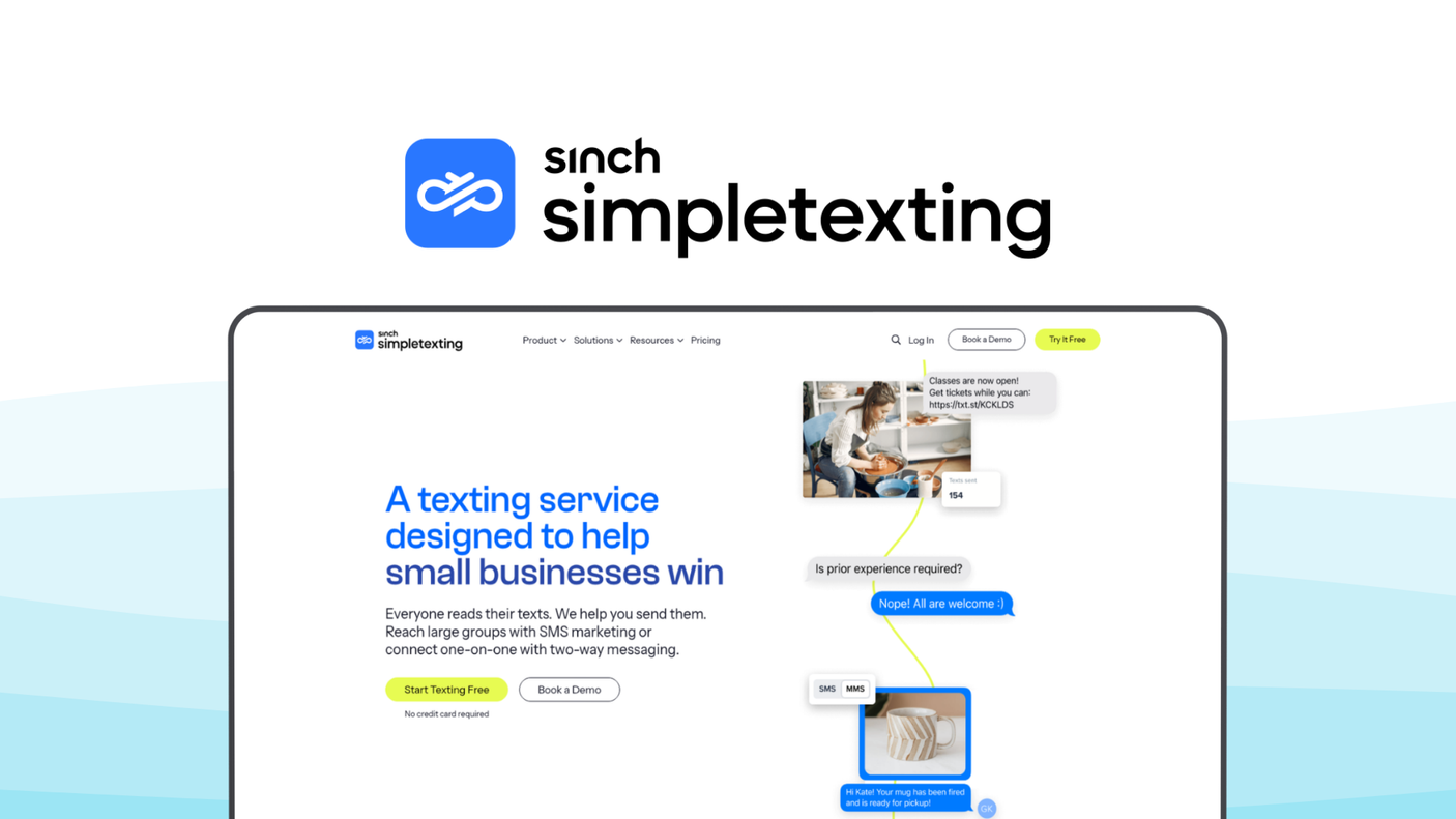 SimpleTexting a sms marketing tool, featuring bulk messaging, drip campaigns, two-way messaging, keyword responses.